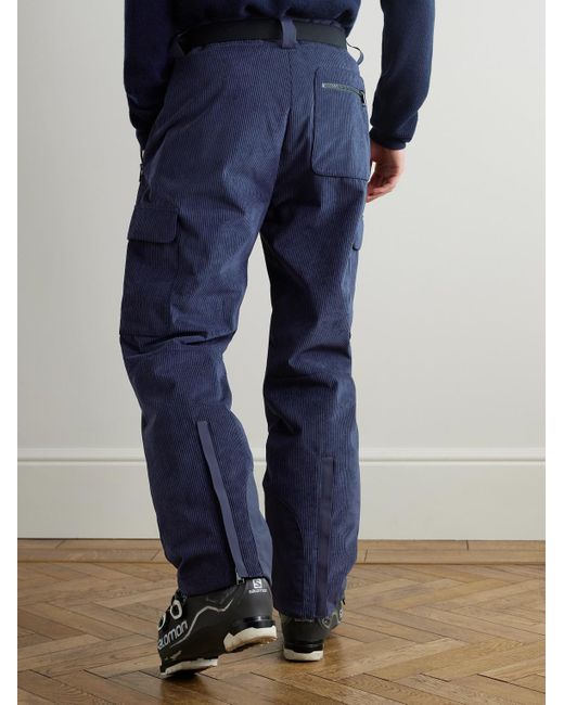 Bogner Blue Corbin Straight-Leg Belted Corduroy Ski Pants for men