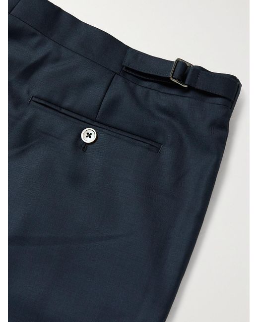 Favourbrook Blue Furlong Slim-Fit Merino Wool Suit Trousers for men