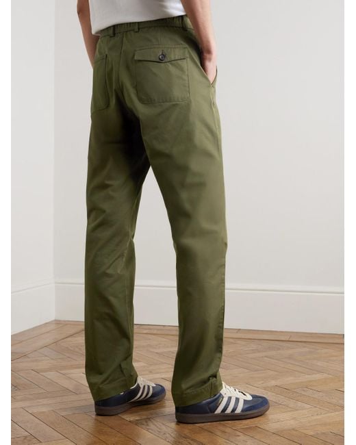 Pantaloni A Gamba Dritta di Oliver Spencer in Green da Uomo