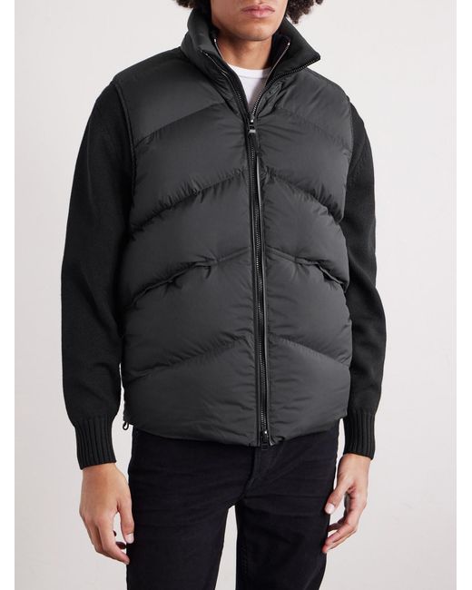 Tom Ford Black Quilted Shell Gilet for men