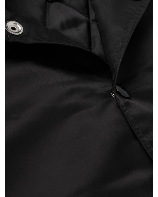 Local Authority Black Appliquéd Shell Bomber Jacket for men