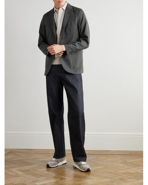 Blazer Destrutturato di Beams Plus in Black da Uomo