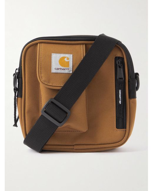 Carhartt WIP Brown Canvas Camera Bag for men