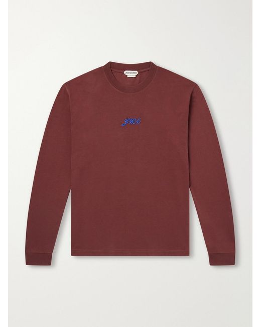 J.W. Anderson Logo-Embroidered Cotton-Jersey T-Shirt for men