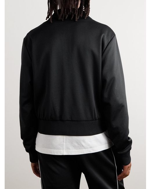 Amiri Black Logo-Appliquéd Jersey Track Jacket for men