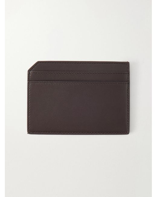 Saint Laurent Brown Leather Cardoholder for men