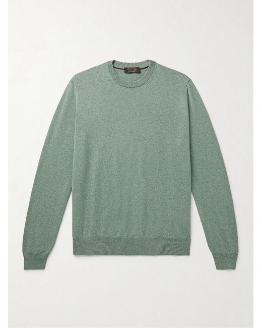 Loro Piana Green Slim-Fit Baby Cashmere Sweater for men