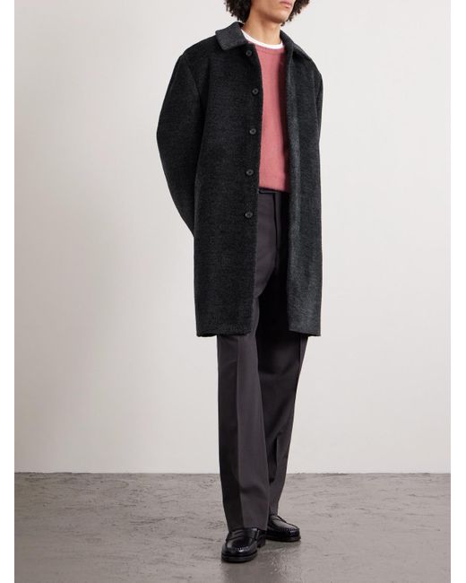 Mr P. Gray Luxe Wool And Alpaca-blend Coat for men