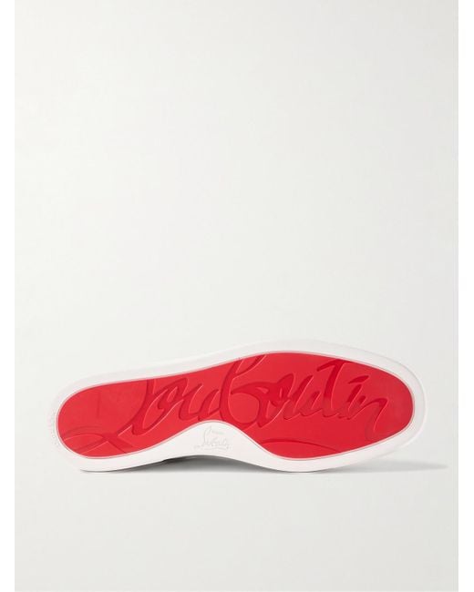 Christian Louboutin Natural Louis Junior Leather Sneakers for men