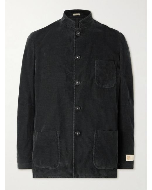 Massimo Alba Black Cotton-Blend Corduroy Jacket for men