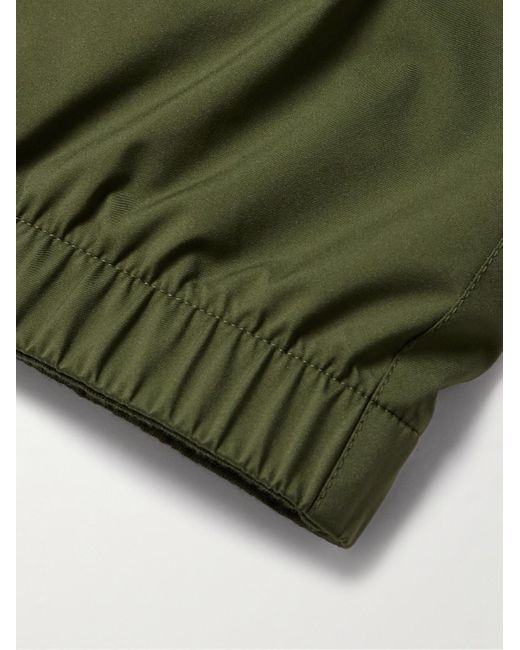 Loro Piana Green Slim-Fit Reversible Storm System Shell And Super Wish Virgin Wool Gilet for men