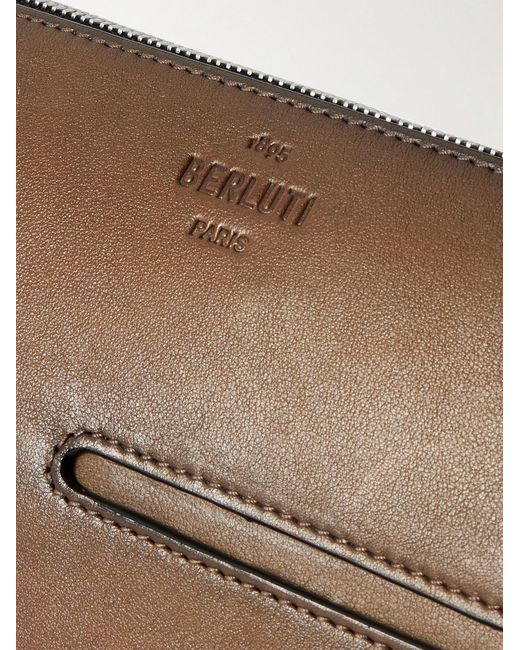 Berluti Natural Toujours Soft Leather Messenger Bag for men