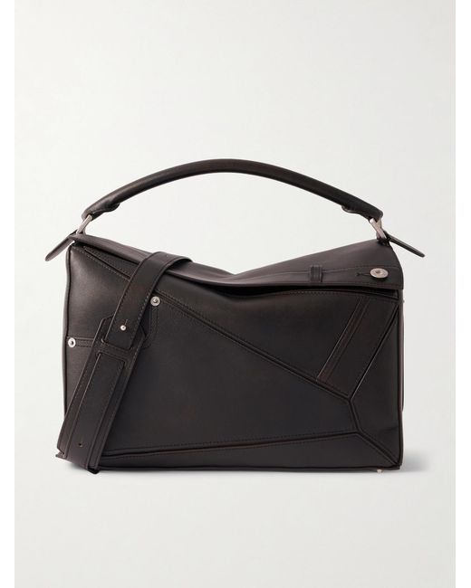 Loewe Puzzle Umhängetasche aus Leder in Black für Herren