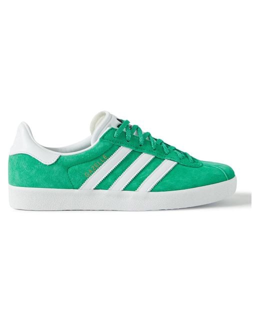 Adidas Originals Green Gazelle 85 Leather-trimmed Suede Sneakers for men