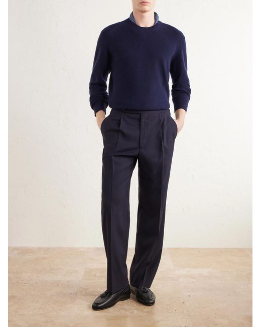 Ralph Lauren Blue Cashmere Sweater for men