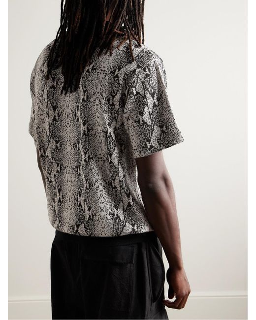 Wacko Maria Logo-embroidered Jacquard-knit Cotton-blend Polo Shirt