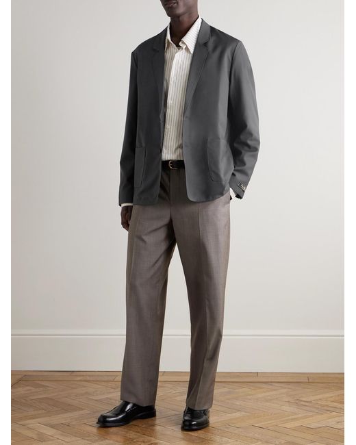 A Kind Of Guise Black Unstructured Wool Blazer for men