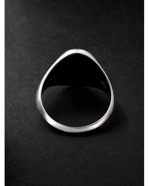 Anello A Sigillo di M. Cohen in Black da Uomo