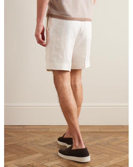 Kingsman Natural Straight-leg Twill Shorts for men