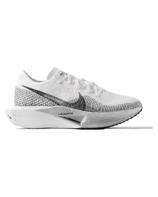 Nike Gray Zoomx Vaporfly 3 Flyknit Running Sneakers for men