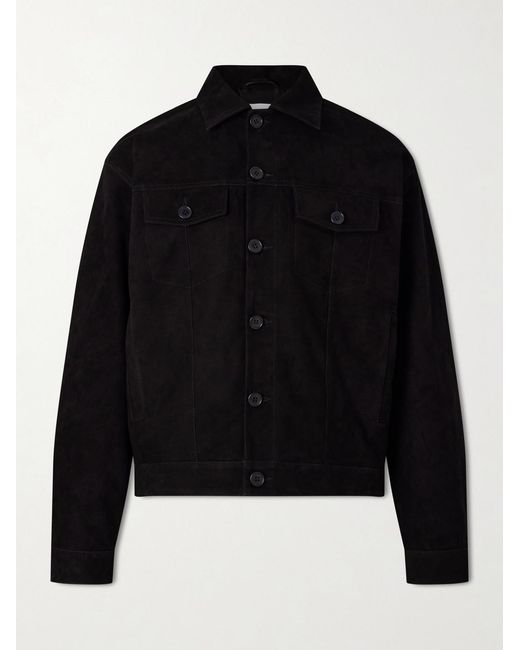 NN07 Black Roy 90031 Suede Jacket for men