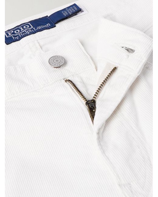 Polo Ralph Lauren White Sullivan Skinny-fit Cotton-blend Corduroy Trousers for men