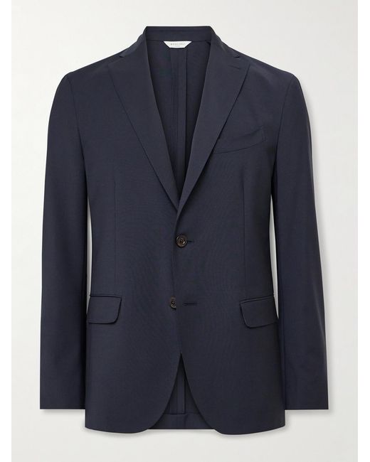 Boglioli Blue K-Jacket Wool-Blend Suit Jacket for men