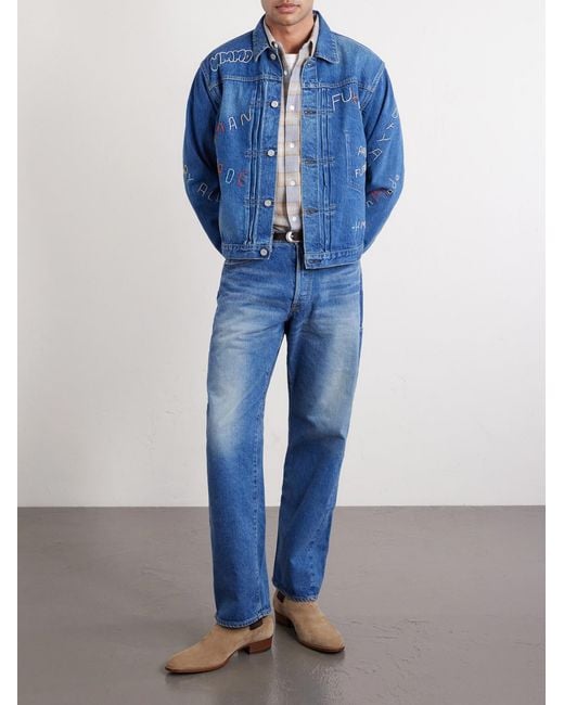 Human Made Blue Future Straight-leg Jeans for men