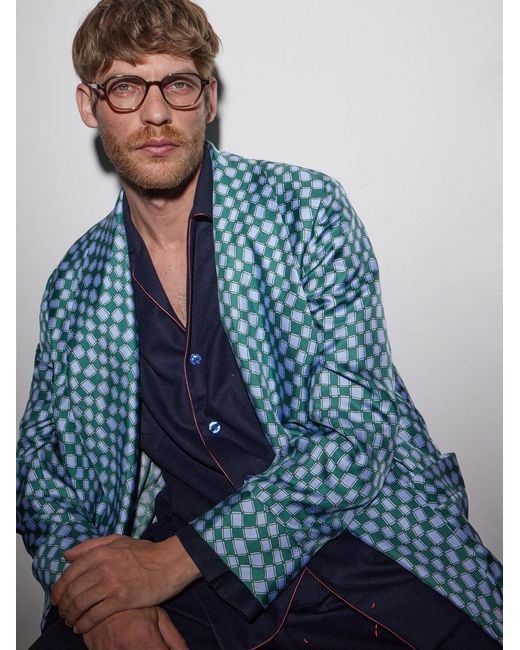Garrett Leight Gray Galloway Rectangular-Frame Acetate Optical Glasses for men