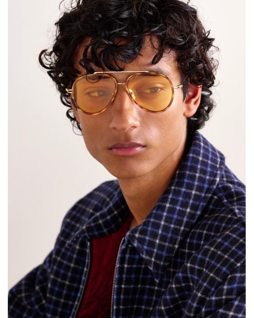 Occhiali Da Sole di Gucci in Metallic da Uomo