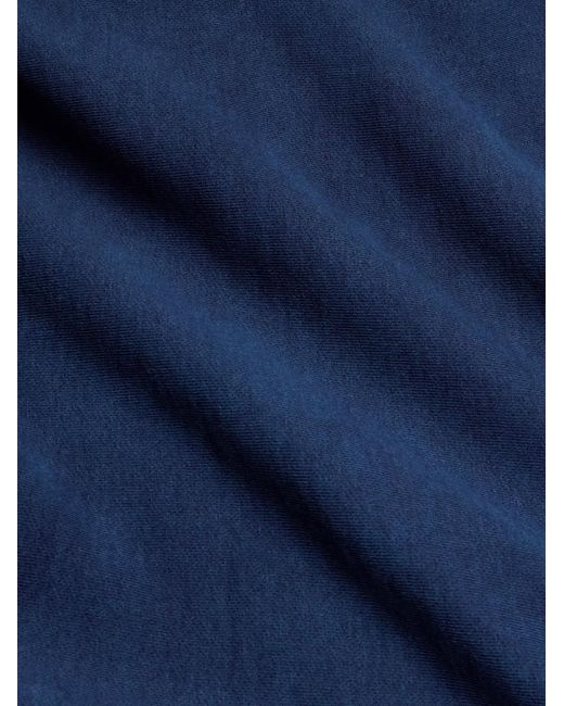 Blue Blue Japan Blue Dyed Organic Cotton-Jersey Hoodie for men