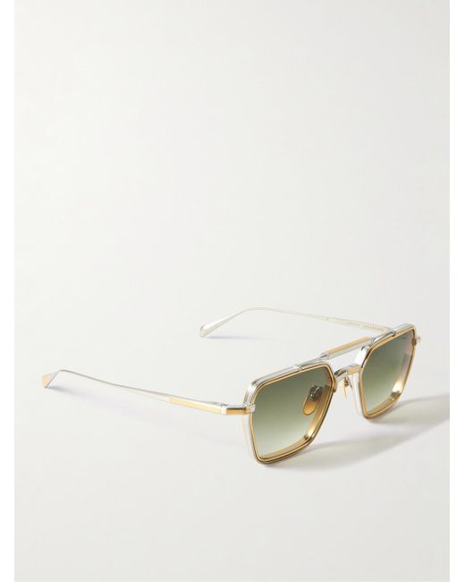 Jacques Marie Mage Commodore Aviator-Style And-Tone Beta Titanium ...