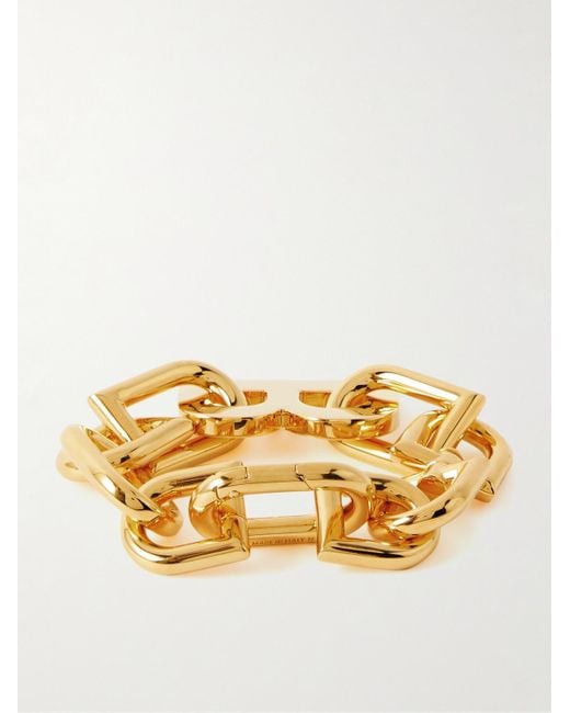 Balenciaga Metallic Tone Chain Bracelet for men