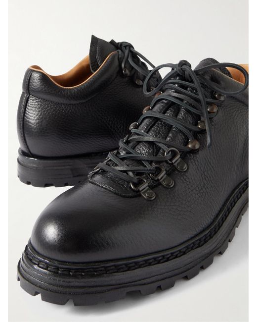 Officine Creative Black Artik 004 Full-Grain Leather Boots for men