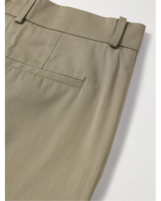 Rohe Natural Straight-leg Pleated Virgin Wool Trousers for men