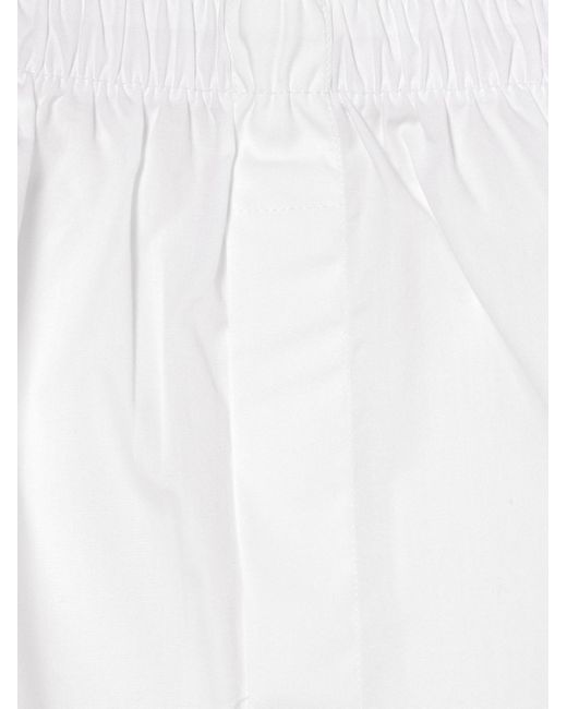 Sunspel White Cotton Boxer Shorts for men