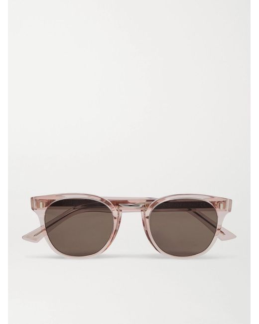 Cutler & Gross Pink Round Frame Acetate Sunglasses for men