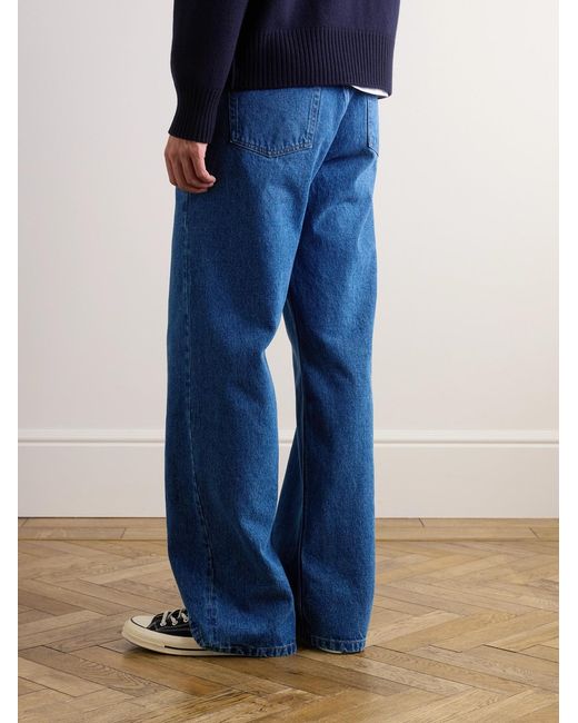 AMI Blue Wide-Leg Jeans for men