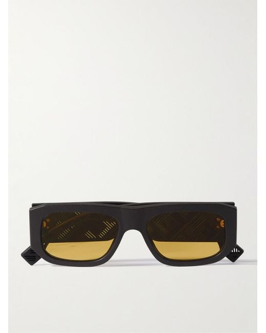 Fendi Brown Shadow Acetate Square-frame Sunglasses for men