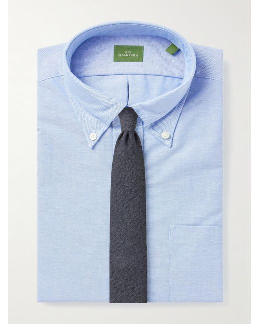 Sid Mashburn Blue Button-down Collar Oxford Cotton Shirt for men
