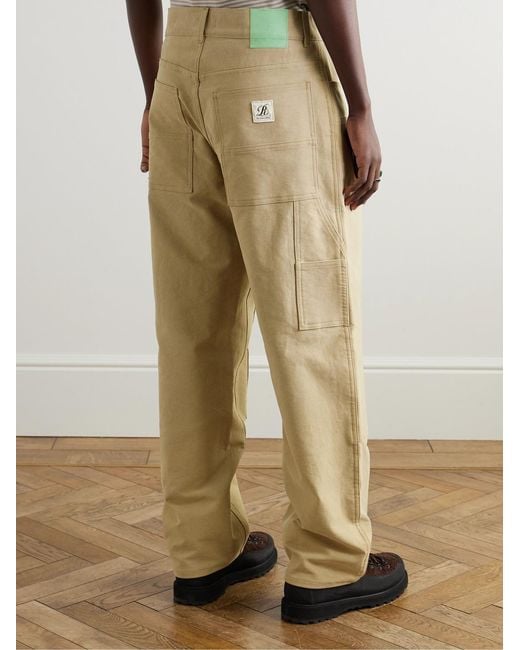 Agolde Natural Rsvp Gallery Ewing Straight-Leg Cotton-Twill Carpenter Trousers for men