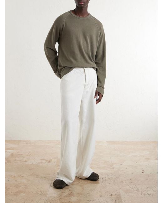 James Perse Green Cotton-jersey Sweatshirt for men