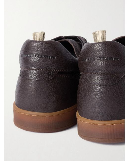 Officine Creative Brown Halo 001 Deerskin Sneakers for men