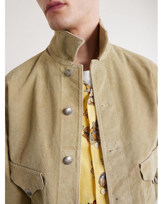 RRL Natural Schwab Suede Jacket for men
