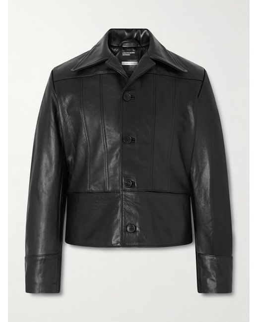 Enfants Riches Deprimes Black Nick Slim-fit Panelled Leather Jacket for men