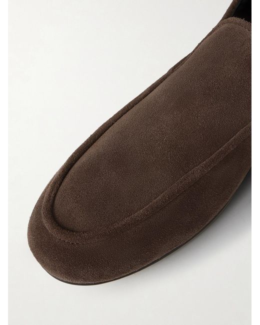 George Cleverley Brown Mayfair Ii Collapsible-Heel Suede Loafers for men