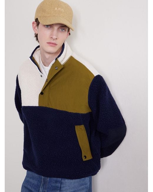 A.P.C. Natural Charlie Logo-Embroidered Wool Baseball Cap for men