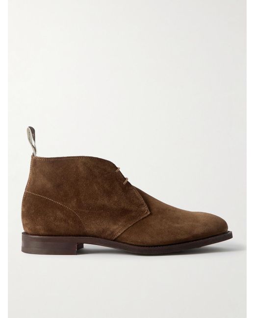 R.M.Williams Brown Kingscliff Suede Chukka Boots for men
