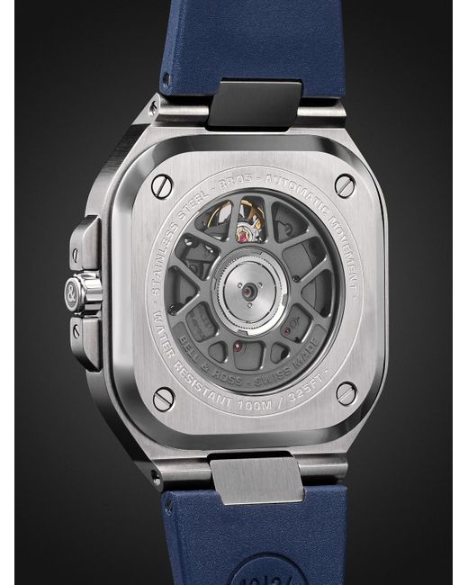 Bell & Ross Black Br 05 Steel Automatic 40Mm Stainless Steel Watch, Ref. No. Br05A-Blu-St/Srb for men