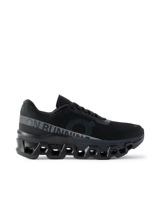 On Shoes Black Cloudmster 2 Rubber-trimmed Mesh Running Sneakers for men